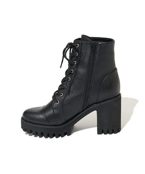SPIRALGIRL（スパイラルガール）の「レースアップ厚底ブーツ（ブーツ・レディース・ブラック・MEDIUM/LARGE）」の8枚目の写真