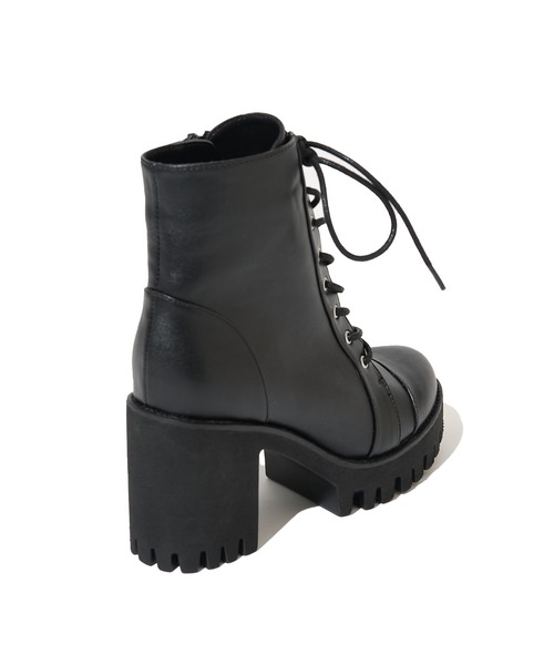 SPIRALGIRL（スパイラルガール）の「レースアップ厚底ブーツ（ブーツ・レディース・ブラック・MEDIUM/LARGE）」の6枚目の写真