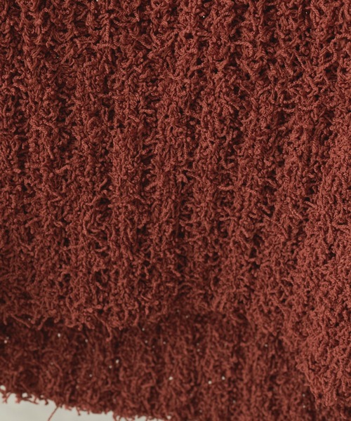 natural couture（ナチュラルクチュール）の「もしゃもしゃおしゃれニット（ニット/セーター・レディース・オフホワイト/ピンク/レンガ・FREE）」の6枚目の写真