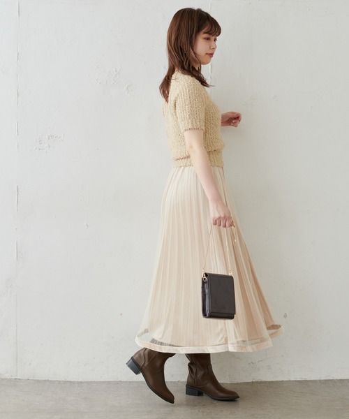 natural couture（ナチュラルクチュール）の「もしゃもしゃおしゃれニット（ニット/セーター・レディース・オフホワイト/ピンク/レンガ・FREE）」の10枚目の写真