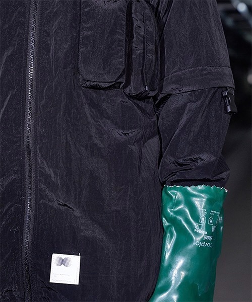 AA/C(ダブルエーシー)の「【AA/C】Zippered Hybrid Over-Shirt 19ME1004(シャツ/ブラウス・メンズ・グレー/ブラック・L/M)」の19枚目の写真
