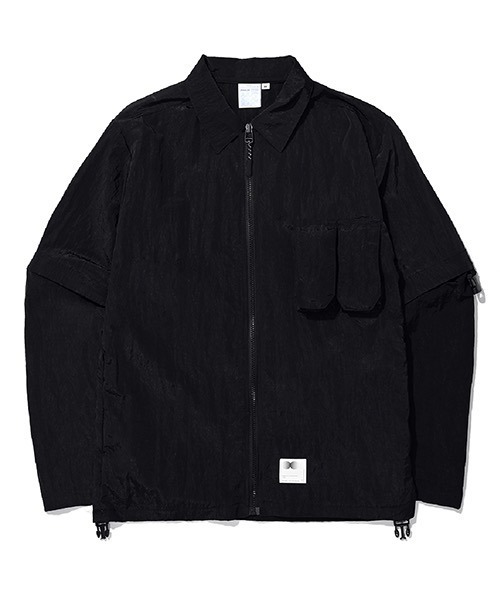 AA/C(ダブルエーシー)の「【AA/C】Zippered Hybrid Over-Shirt 19ME1004(シャツ/ブラウス・メンズ・グレー/ブラック・L/M)」の9枚目の写真
