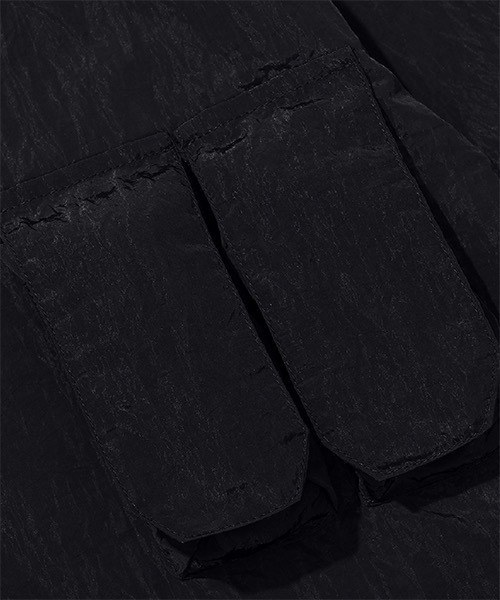 AA/C(ダブルエーシー)の「【AA/C】Zippered Hybrid Over-Shirt 19ME1004(シャツ/ブラウス・メンズ・グレー/ブラック・L/M)」の10枚目の写真