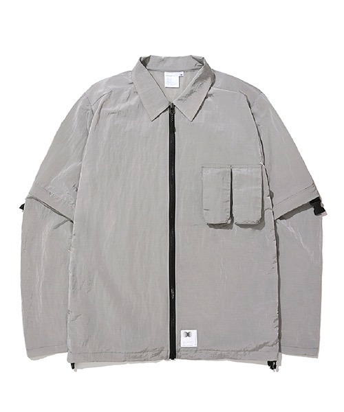 AA/C(ダブルエーシー)の「【AA/C】Zippered Hybrid Over-Shirt 19ME1004(シャツ/ブラウス・メンズ・グレー/ブラック・L/M)」の17枚目の写真