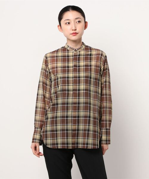 AURALEE（オーラリー）の「AURALEE / シアーシャツ（シャツ/ブラウス・レディース・マスタード・0）」の4枚目の写真