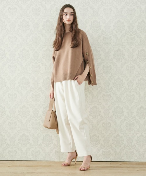 INED CLARO（イネドクラロ）の「《INED CLARO》タックパンツ（その他パンツ・レディース・ブラック/ホワイト/ベージュ・フリー）」の16枚目の写真