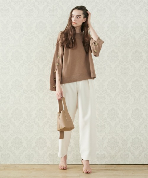 INED CLARO（イネドクラロ）の「《INED CLARO》タックパンツ（その他パンツ・レディース・ブラック/ホワイト/ベージュ・フリー）」の17枚目の写真