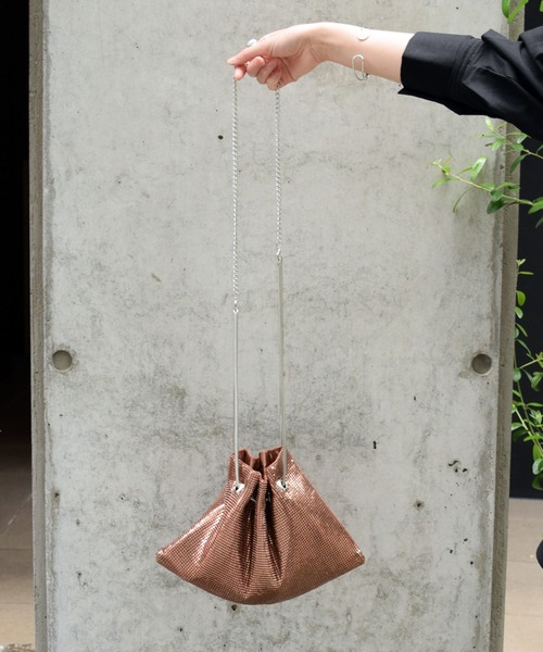 Marient（マリエント）の「２way　Metalic BAG/ショルダーバッグ（ショルダーバッグ・レディース・ブラック/シルバー/ピンクゴールド・FREE）」の3枚目の写真