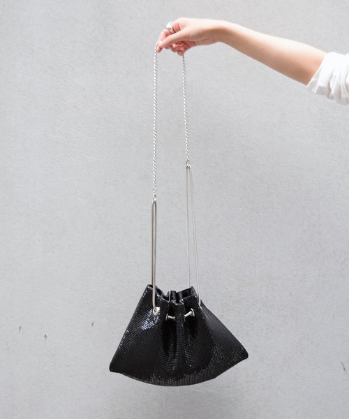 Marient（マリエント）の「２way　Metalic BAG/ショルダーバッグ（ショルダーバッグ・レディース・ブラック/シルバー/ピンクゴールド・FREE）」の2枚目の写真