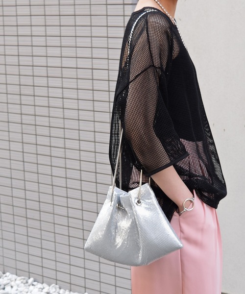 Marient（マリエント）の「２way　Metalic BAG/ショルダーバッグ（ショルダーバッグ・レディース・ブラック/シルバー/ピンクゴールド・FREE）」の4枚目の写真