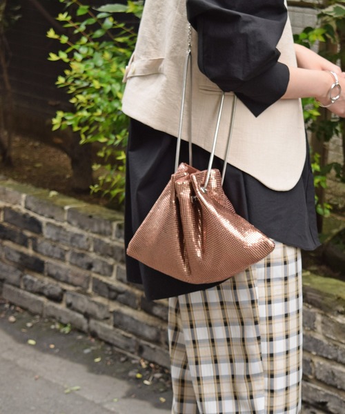 Marient（マリエント）の「２way　Metalic BAG/ショルダーバッグ（ショルダーバッグ・レディース・ブラック/シルバー/ピンクゴールド・FREE）」の6枚目の写真