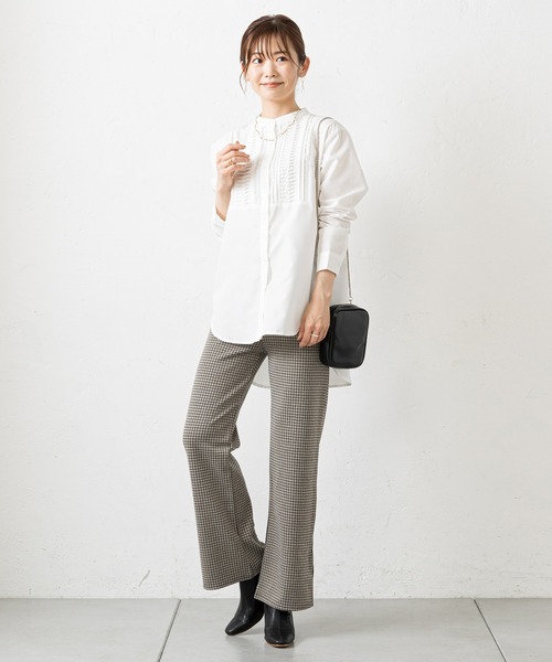 prose verse(プロズヴェール)の「モノグラム柄カットジャガードパンツ(その他パンツ・レディース・ブラック/ベージュ・フリ-)」の12枚目の写真