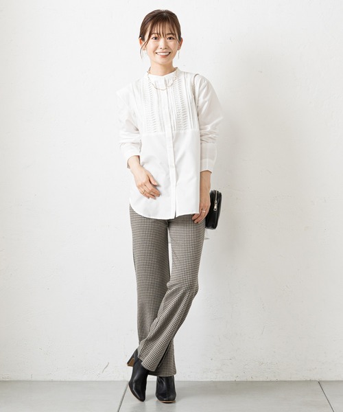 prose verse(プロズヴェール)の「モノグラム柄カットジャガードパンツ(その他パンツ・レディース・ブラック/ベージュ・フリ-)」の17枚目の写真