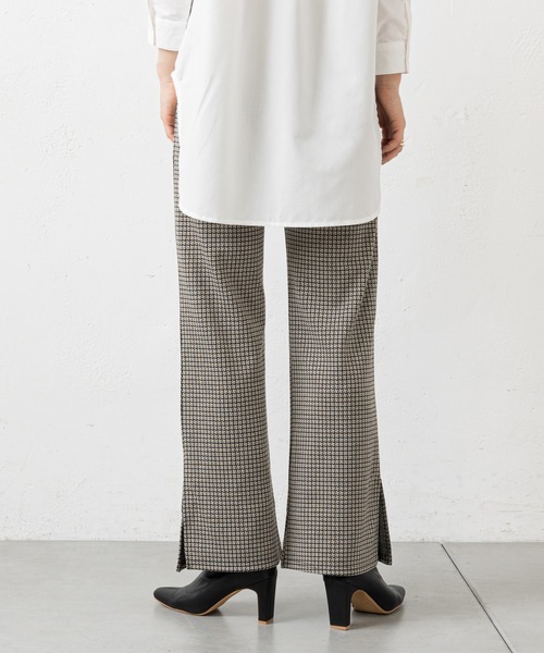 prose verse(プロズヴェール)の「モノグラム柄カットジャガードパンツ(その他パンツ・レディース・ブラック/ベージュ・フリ-)」の9枚目の写真