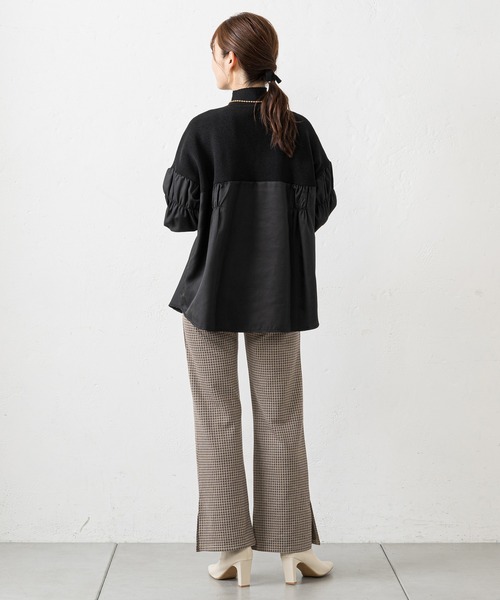 prose verse(プロズヴェール)の「モノグラム柄カットジャガードパンツ(その他パンツ・レディース・ブラック/ベージュ・フリ-)」の14枚目の写真