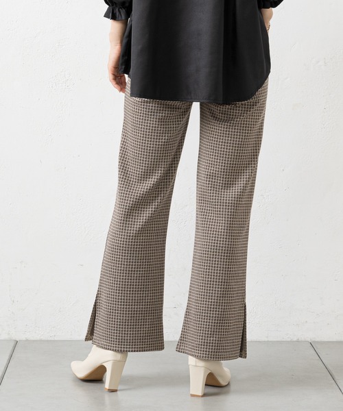 prose verse(プロズヴェール)の「モノグラム柄カットジャガードパンツ(その他パンツ・レディース・ブラック/ベージュ・フリ-)」の7枚目の写真