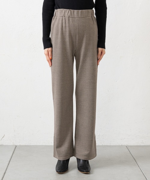 prose verse(プロズヴェール)の「モノグラム柄カットジャガードパンツ(その他パンツ・レディース・ブラック/ベージュ・フリ-)」の22枚目の写真