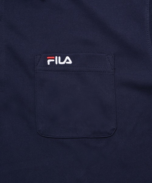 FILA(フィラ)の「【FILA/フィラ】ワンポイント ブランドロゴ刺繍 ポケット付き DRY 長袖ポロシャツ(ポロシャツ・メンズ・ホワイト/ブラック/ネイビー・LL/3L/M/L)」の4枚目の写真