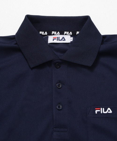 FILA(フィラ)の「【FILA/フィラ】ワンポイント ブランドロゴ刺繍 ポケット付き DRY 長袖ポロシャツ(ポロシャツ・メンズ・ホワイト/ブラック/ネイビー・LL/3L/M/L)」の11枚目の写真