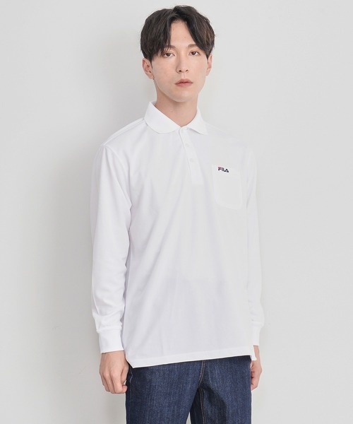 FILA(フィラ)の「【FILA/フィラ】ワンポイント ブランドロゴ刺繍 ポケット付き DRY 長袖ポロシャツ(ポロシャツ・メンズ・ホワイト/ブラック/ネイビー・LL/3L/M/L)」の14枚目の写真