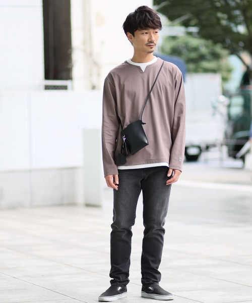 THE SHOP TK （ザ ショップ ティーケー ）の「◆ミニポーチセットポシェット（ショルダーバッグ・メンズ・チャコールグレー/ブラック/カーキ/サンドベージュ・00）」の6枚目の写真