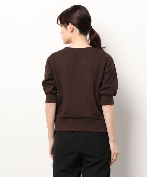 flower（フラワー）の「スウィートハーフスウェット（スウェット・レディース・ブラウン/グレー・FREE）」の4枚目の写真