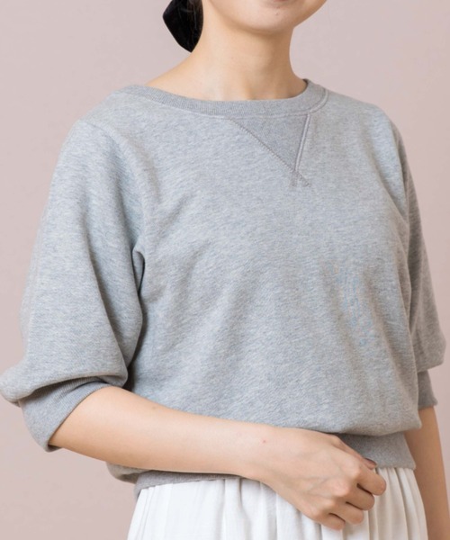 flower（フラワー）の「スウィートハーフスウェット（スウェット・レディース・ブラウン/グレー・FREE）」の2枚目の写真