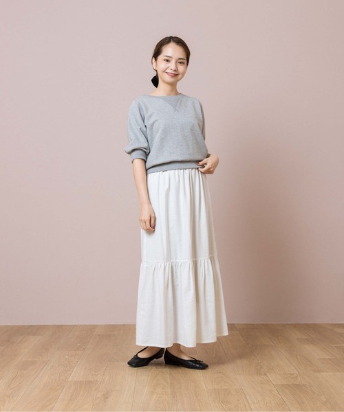 flower（フラワー）の「スウィートハーフスウェット（スウェット・レディース・ブラウン/グレー・FREE）」の12枚目の写真