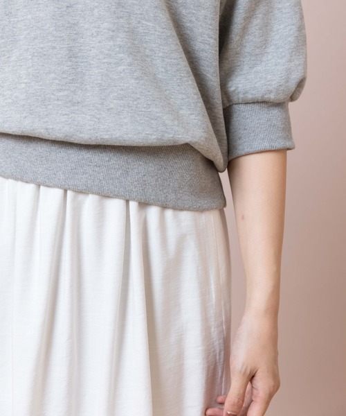 flower（フラワー）の「スウィートハーフスウェット（スウェット・レディース・ブラウン/グレー・FREE）」の8枚目の写真