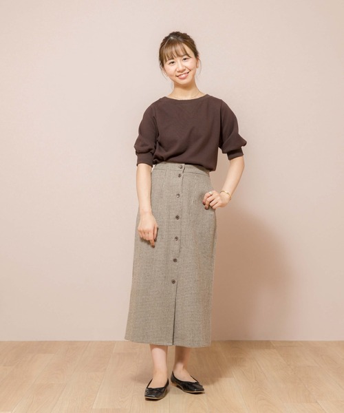 flower（フラワー）の「スウィートハーフスウェット（スウェット・レディース・ブラウン/グレー・FREE）」の15枚目の写真