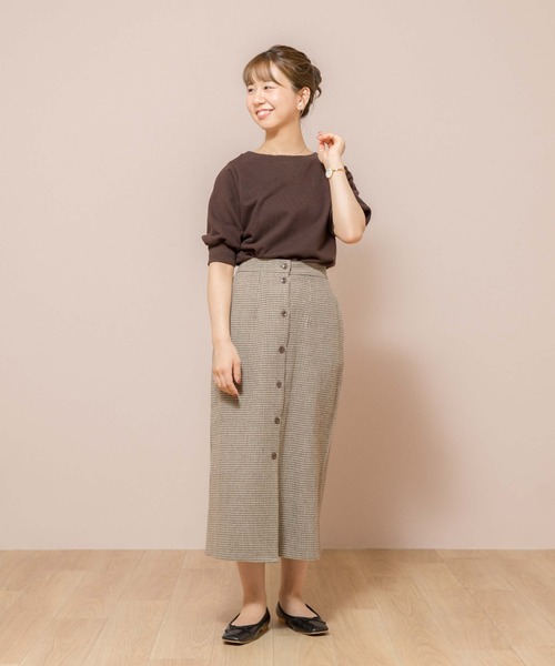 flower（フラワー）の「スウィートハーフスウェット（スウェット・レディース・ブラウン/グレー・FREE）」の16枚目の写真