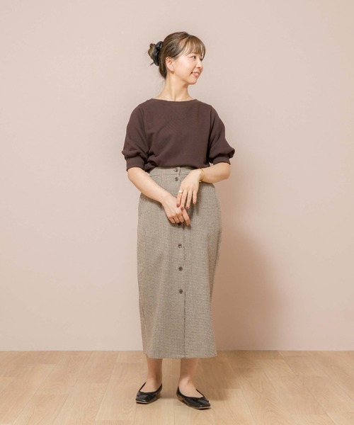 flower（フラワー）の「スウィートハーフスウェット（スウェット・レディース・ブラウン/グレー・FREE）」の17枚目の写真