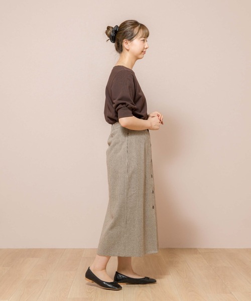 flower（フラワー）の「スウィートハーフスウェット（スウェット・レディース・ブラウン/グレー・FREE）」の18枚目の写真