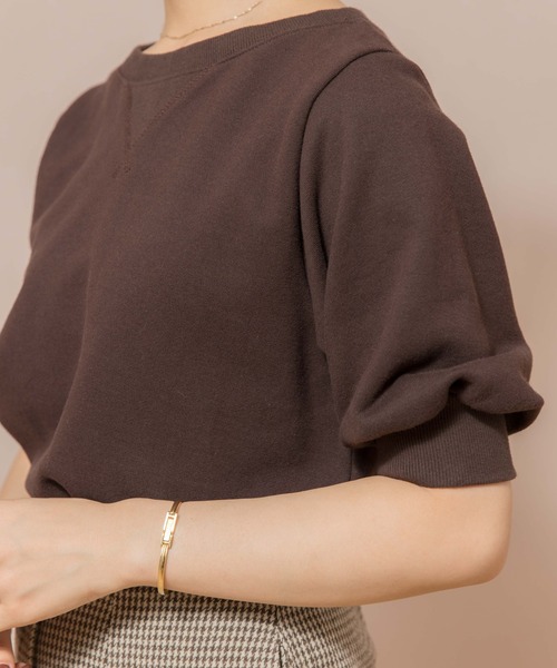 flower（フラワー）の「スウィートハーフスウェット（スウェット・レディース・ブラウン/グレー・FREE）」の14枚目の写真