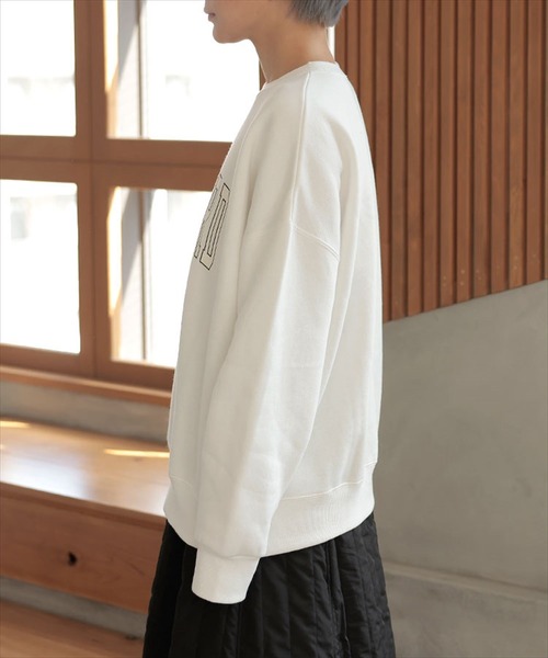 DONOBAN（ドノバン）の「STANFORDカレッジロゴルーズスウェット（スウェット・レディース・ホワイト/グリーン/ベージュ系その他・F）」の17枚目の写真