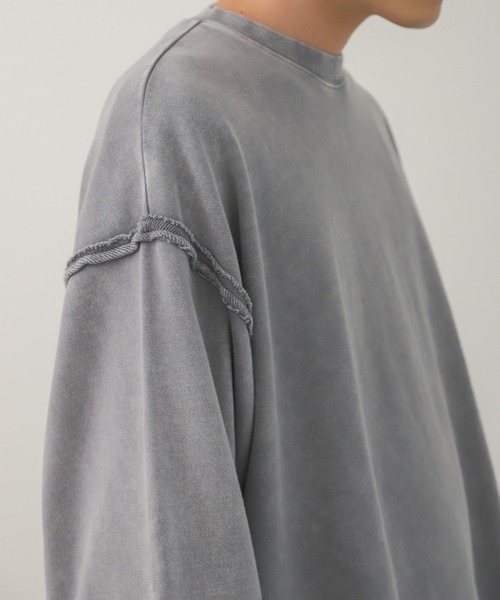 SENSE OF PLACE by URBAN RESEARCH（センスオブプレイスバイアーバンリサーチ）の「『UR TECH』エクストラルーズケミカルスウェット（スウェット・メンズ・ブラック/パープル/アイボリー・MEDIUM/LARGE）」の17枚目の写真