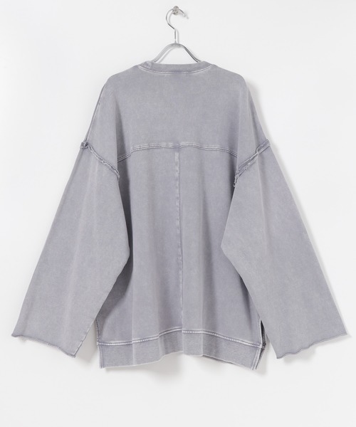 SENSE OF PLACE by URBAN RESEARCH（センスオブプレイスバイアーバンリサーチ）の「『UR TECH』エクストラルーズケミカルスウェット（スウェット・メンズ・ブラック/パープル/アイボリー・MEDIUM/LARGE）」の15枚目の写真