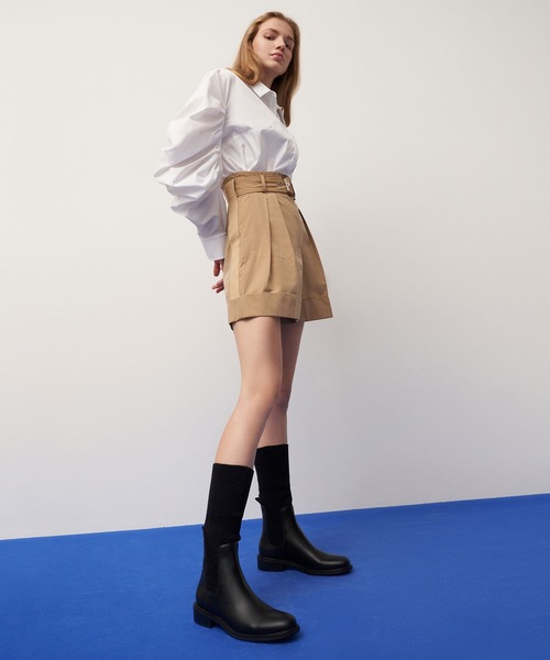 CHARLES & KEITH(チャールズ & キース)の「ニーハイ ニットソックスブーツ / Knee-High Knitted Sock Boots(ブーツ・レディース・ブラック/マルチ・22.5cm/23cm/23.5cm/24.5cm/25cm/25.5cm)」の18枚目の写真