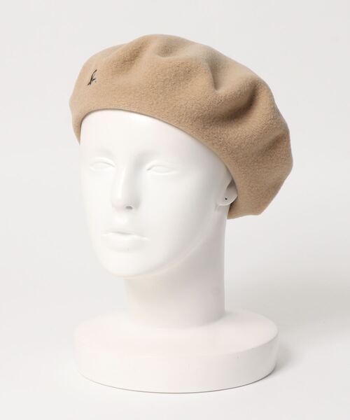 agnes b.(アニエスベー)の「AB73 BERET b. ウールベレー(ハンチング/ベレー帽・レディース・ベージュ・UNI)」の5枚目の写真