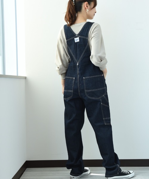 Lee(リー)の「【Lee】TAPERD OVERALL(サロペット/オーバーオール・レディース・インディゴブルー/ブルー・FREE)」の5枚目の写真