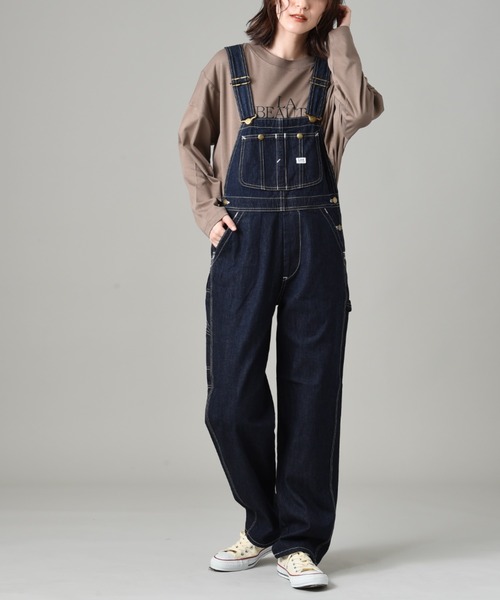 Lee(リー)の「【Lee】TAPERD OVERALL(サロペット/オーバーオール・レディース・インディゴブルー/ブルー・FREE)」の7枚目の写真