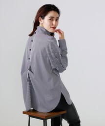 CAST: | ストライプバックボタンシャツ(シャツ/ブラウス)