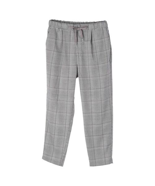 koe(コエ)の「TRチェックテーパードパンツ*(スラックス・レディース・ブラック系その他/チェック・S/M/L)」の14枚目の写真