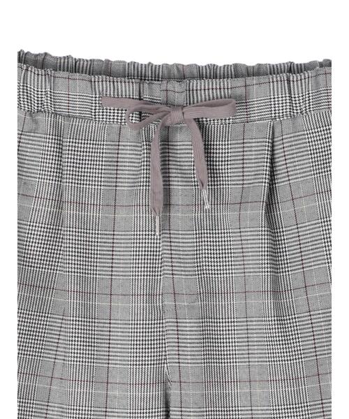 koe(コエ)の「TRチェックテーパードパンツ*(スラックス・レディース・ブラック系その他/チェック・S/M/L)」の16枚目の写真