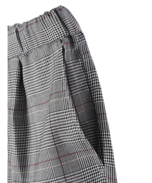 koe(コエ)の「TRチェックテーパードパンツ*(スラックス・レディース・ブラック系その他/チェック・S/M/L)」の20枚目の写真