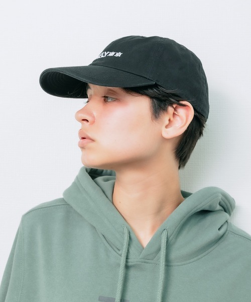 LONELY/論理（ロンリー）の「別注：LONELY(論理)/ロンリー LONELY東京 フロントロゴキャップ（キャップ・メンズ・ブラック/ベージュ・FREE）」の12枚目の写真