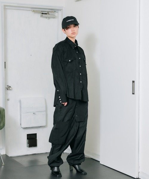 LONELY/論理（ロンリー）の「別注：LONELY(論理)/ロンリー LONELY東京 フロントロゴキャップ（キャップ・メンズ・ブラック/ベージュ・FREE）」の5枚目の写真