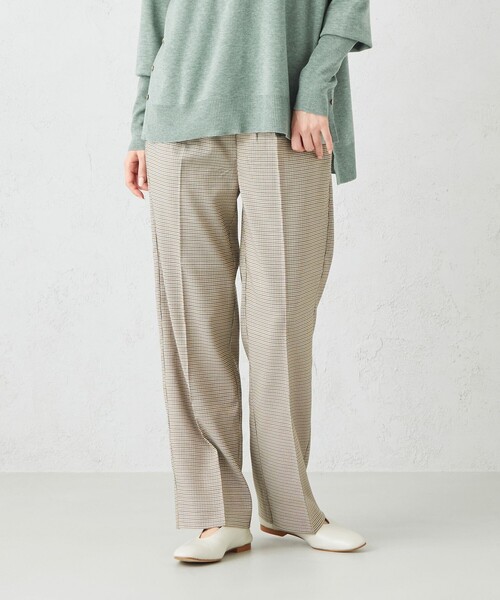 Feroux(フェルゥ)の「【sont. by Feroux】ガンクラブチェックパンツ(その他パンツ・レディース・黄土色系1/ダークブラウン系・2/1)」の2枚目の写真