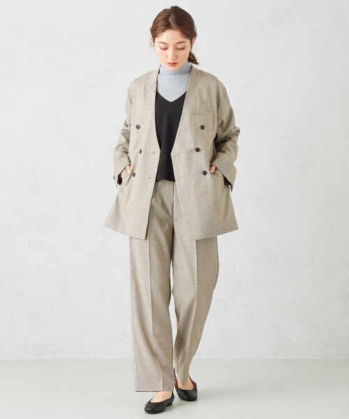 Feroux(フェルゥ)の「【sont. by Feroux】ガンクラブチェックパンツ(その他パンツ・レディース・黄土色系1/ダークブラウン系・2/1)」の19枚目の写真