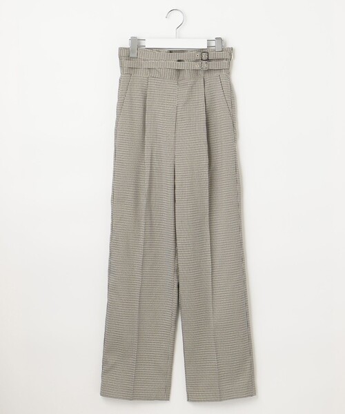 Feroux(フェルゥ)の「【sont. by Feroux】ガンクラブチェックパンツ(その他パンツ・レディース・黄土色系1/ダークブラウン系・2/1)」の4枚目の写真
